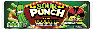 SOUR PUNCH - Pickle Roulette Straws 128g